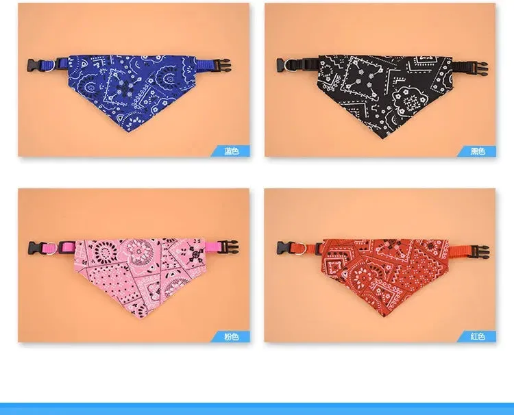 Adjustable Pet Bandana Bib – Stylish & Functional Pet Neckerchief