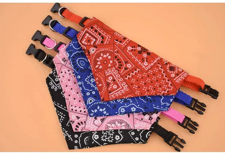 Adjustable Pet Bandana Bib – Stylish & Functional Pet Neckerchief