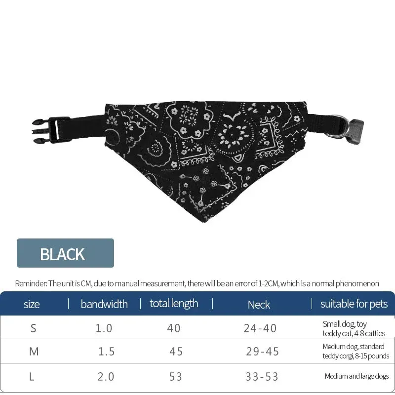 Adjustable Pet Bandana Bib – Stylish & Functional Pet Neckerchief