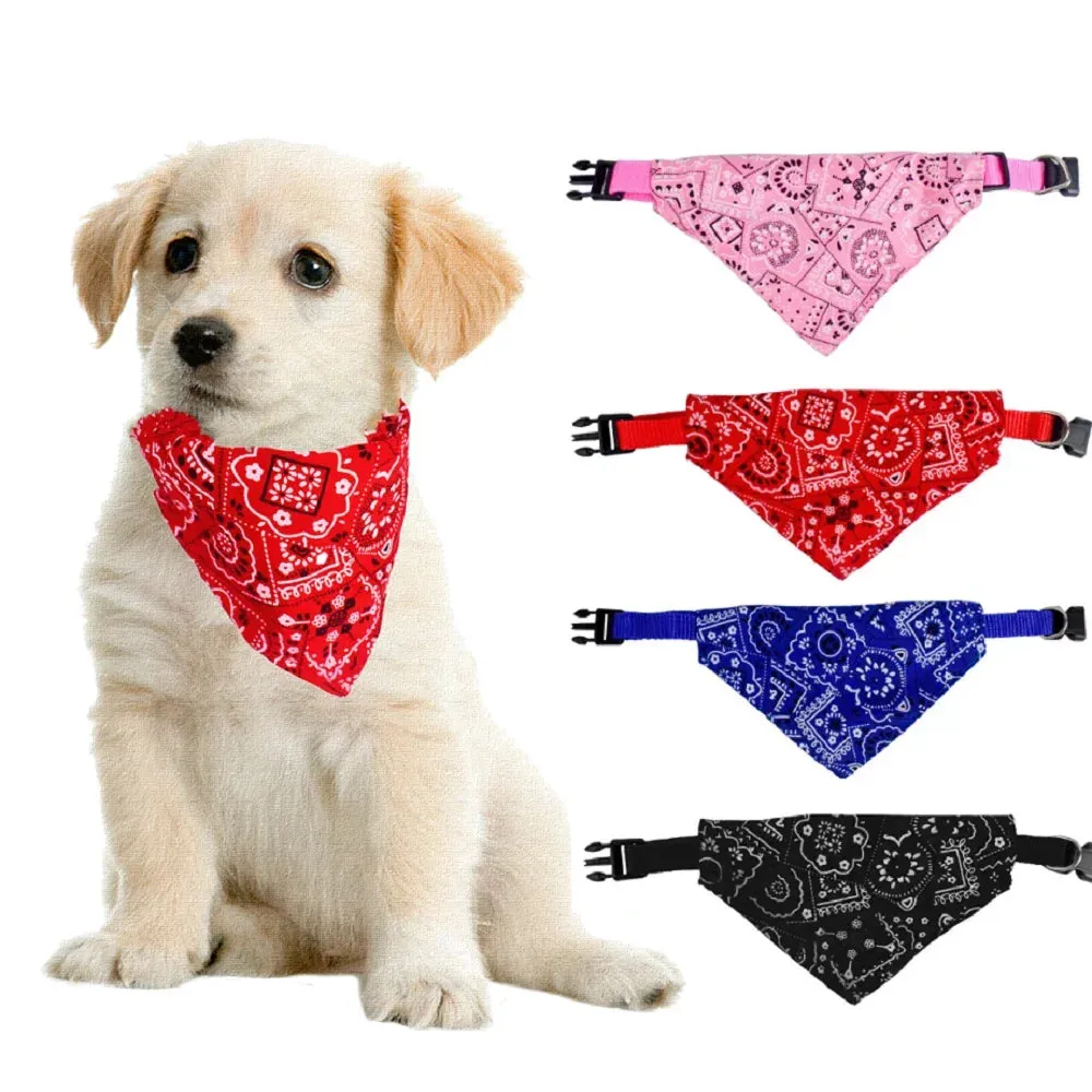 Adjustable Pet Bandana Bib – Stylish & Functional Pet Neckerchief