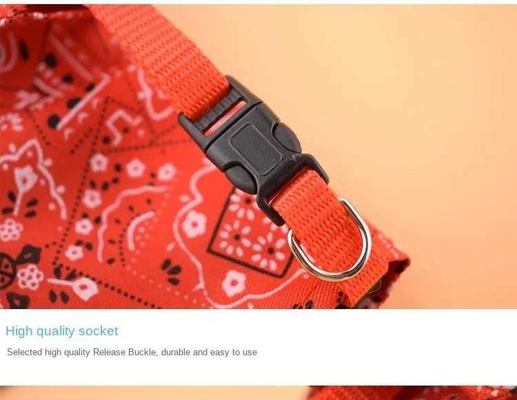 Adjustable Pet Bandana Bib – Stylish & Functional Pet Neckerchief