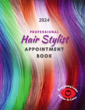 Appointment Book for Hair Stylist 2024 Dated