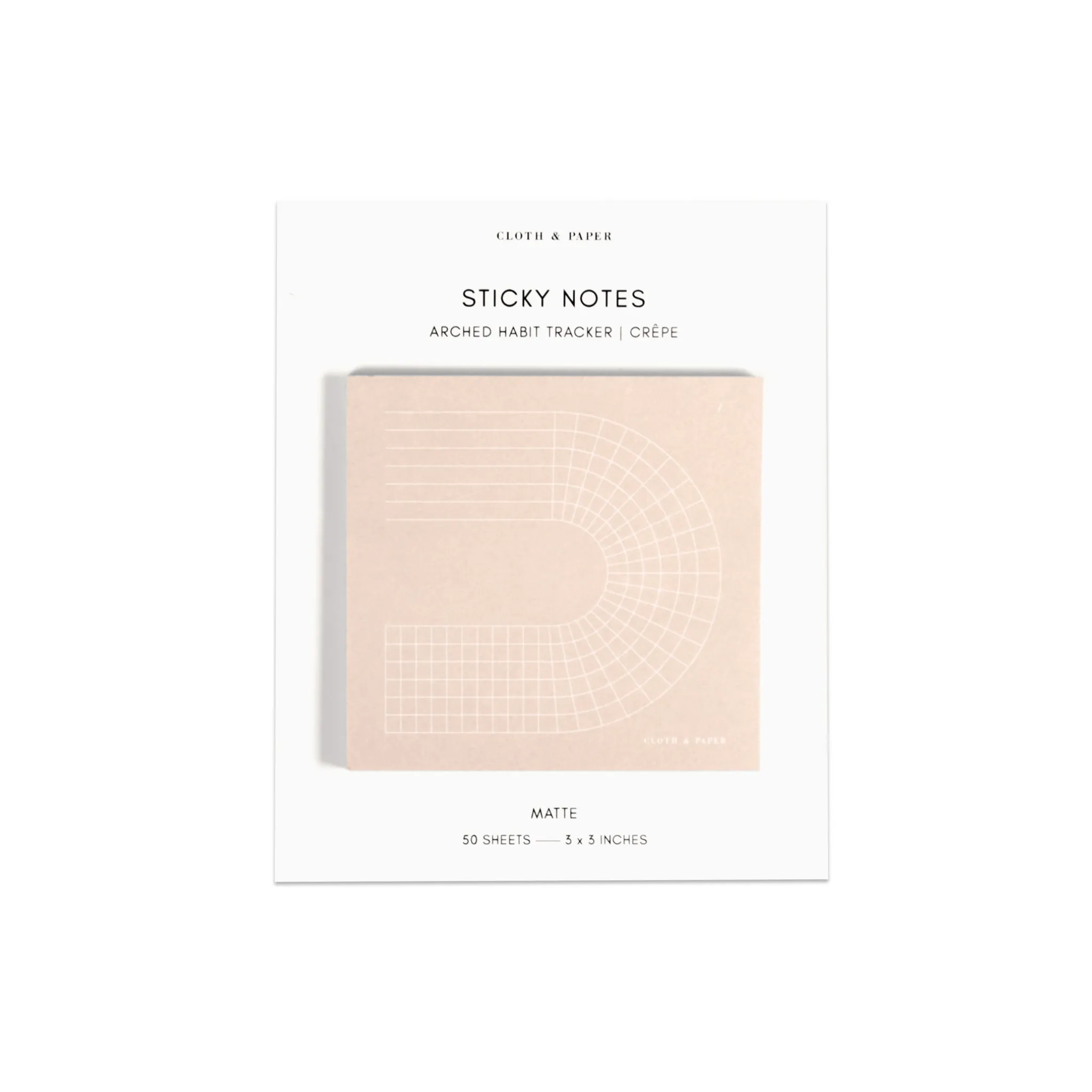 Arched Habit Tracker Sticky Notes