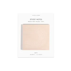 Arched Habit Tracker Sticky Notes
