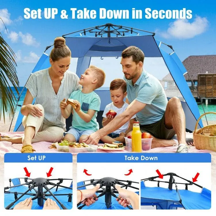 Beach Tent 31429756,UPF 50  Portable Sun Shelter,3-4 Person Easy Pop-Up
