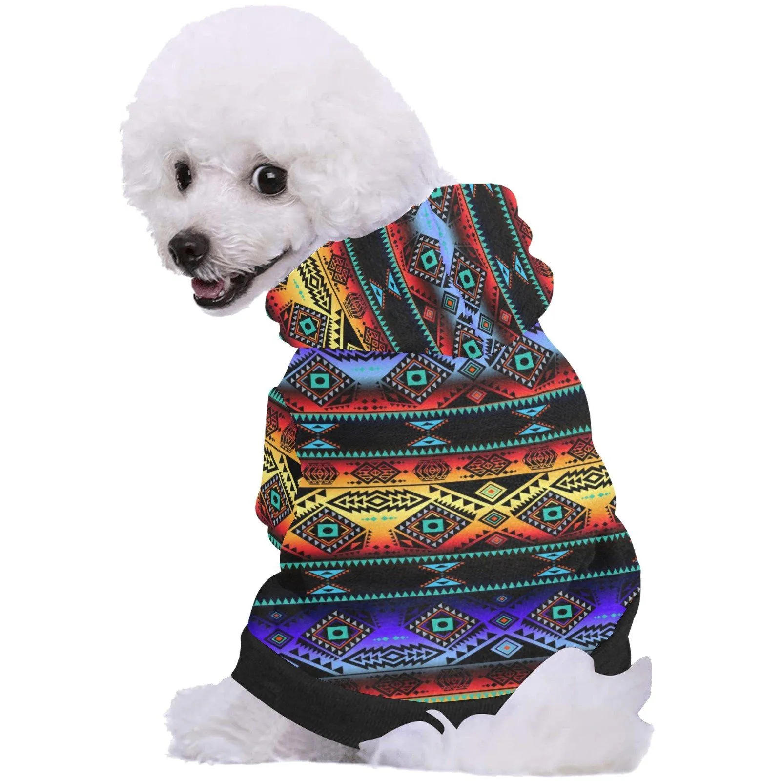 California Coast Sunset Pet Dog Hoodie