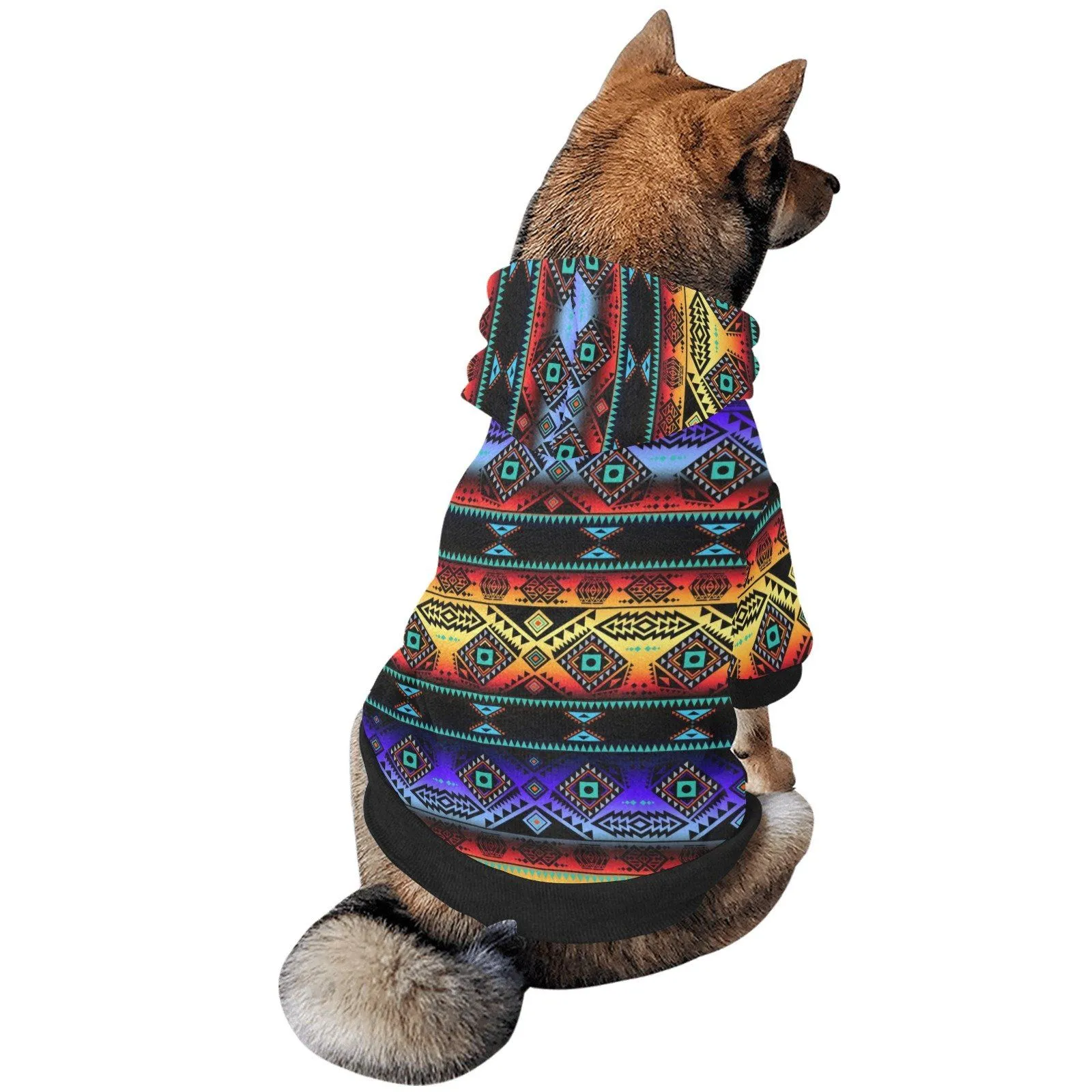 California Coast Sunset Pet Dog Hoodie