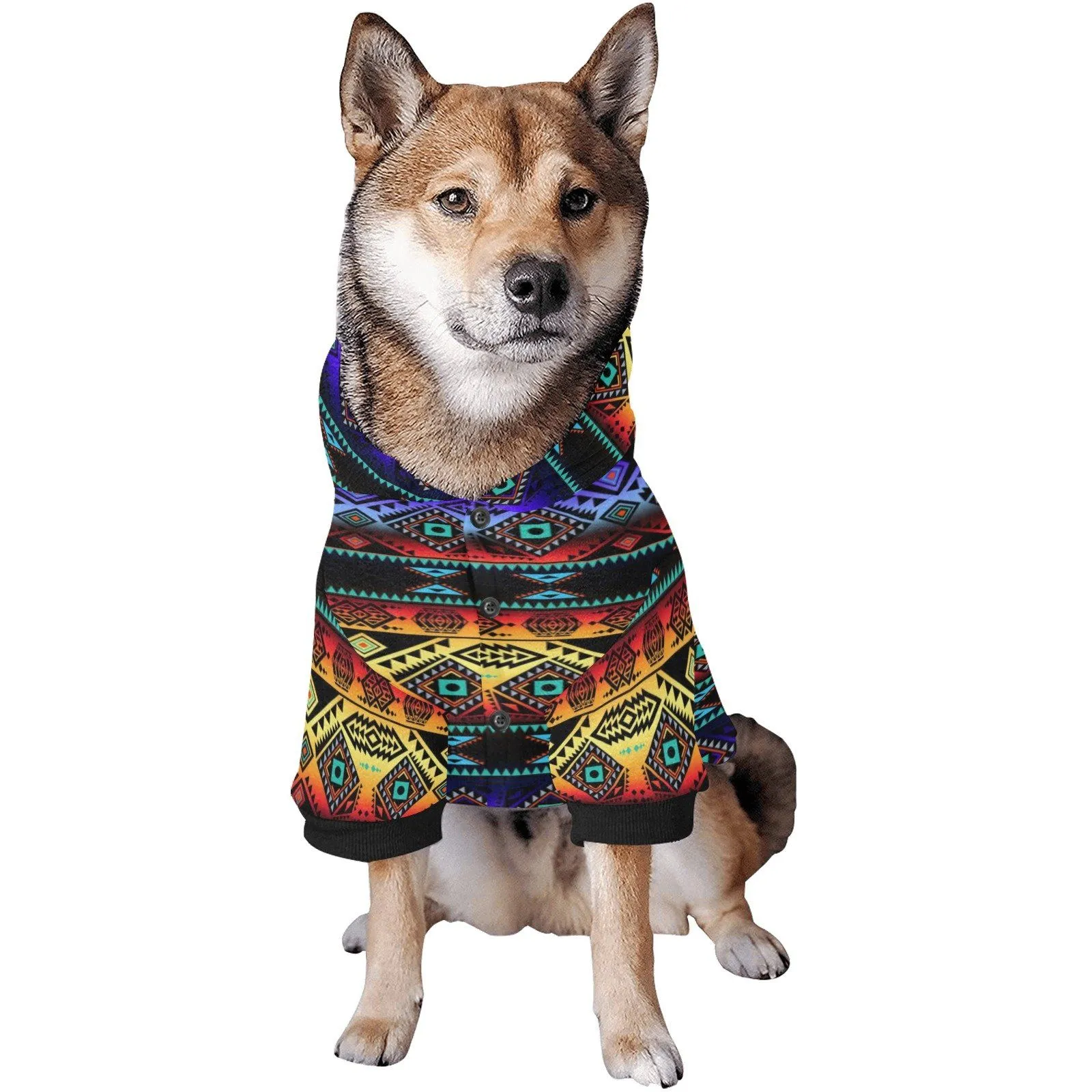 California Coast Sunset Pet Dog Hoodie