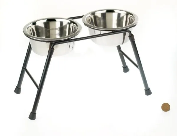 Classic High Stand Feeder Dishes (2x 900ml)