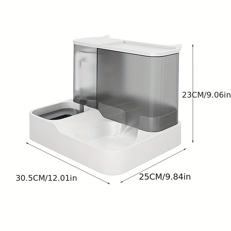 Convenient 2in1 Pet Feeder Automatic Food and Water Dispenser