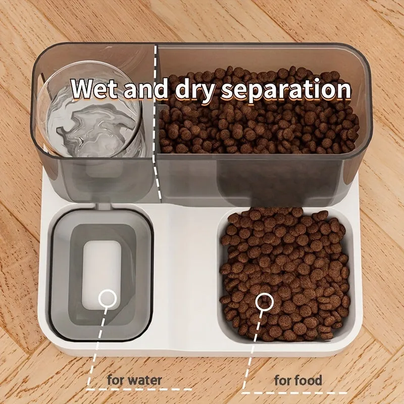 Convenient 2in1 Pet Feeder Automatic Food and Water Dispenser