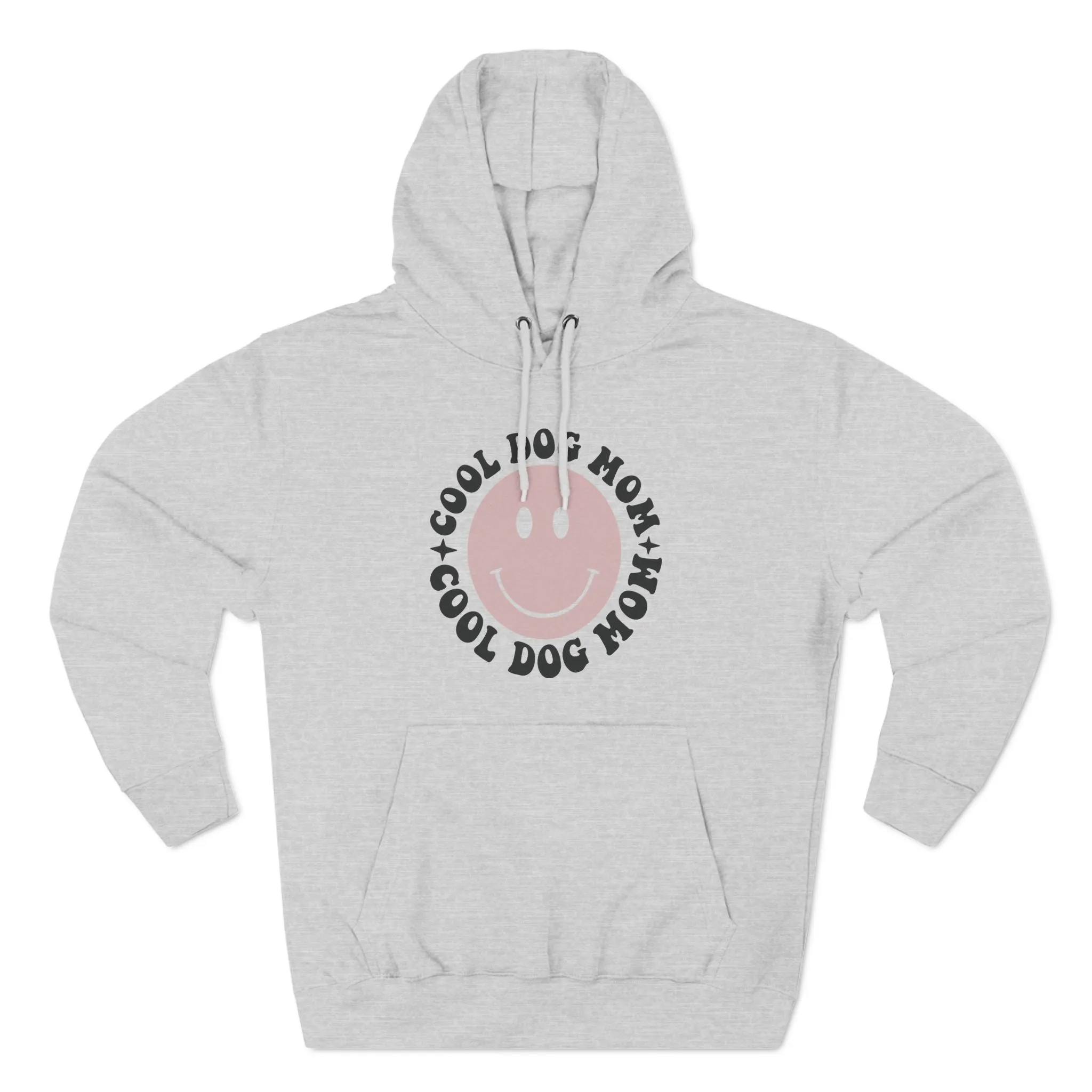 Cool Dog Mom Three-Panel Fleece Hoodie - Perfect Gift for Dog Lovers