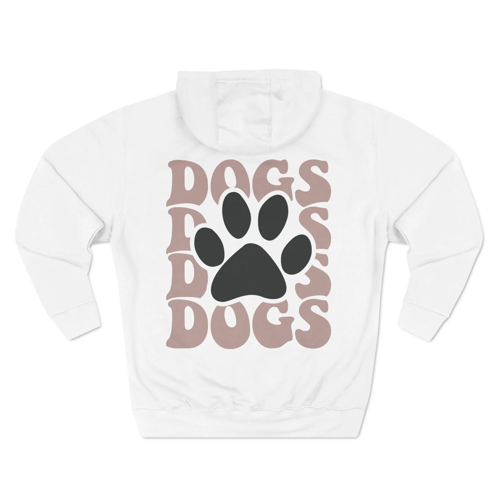 Cool Dog Mom Three-Panel Fleece Hoodie - Perfect Gift for Dog Lovers