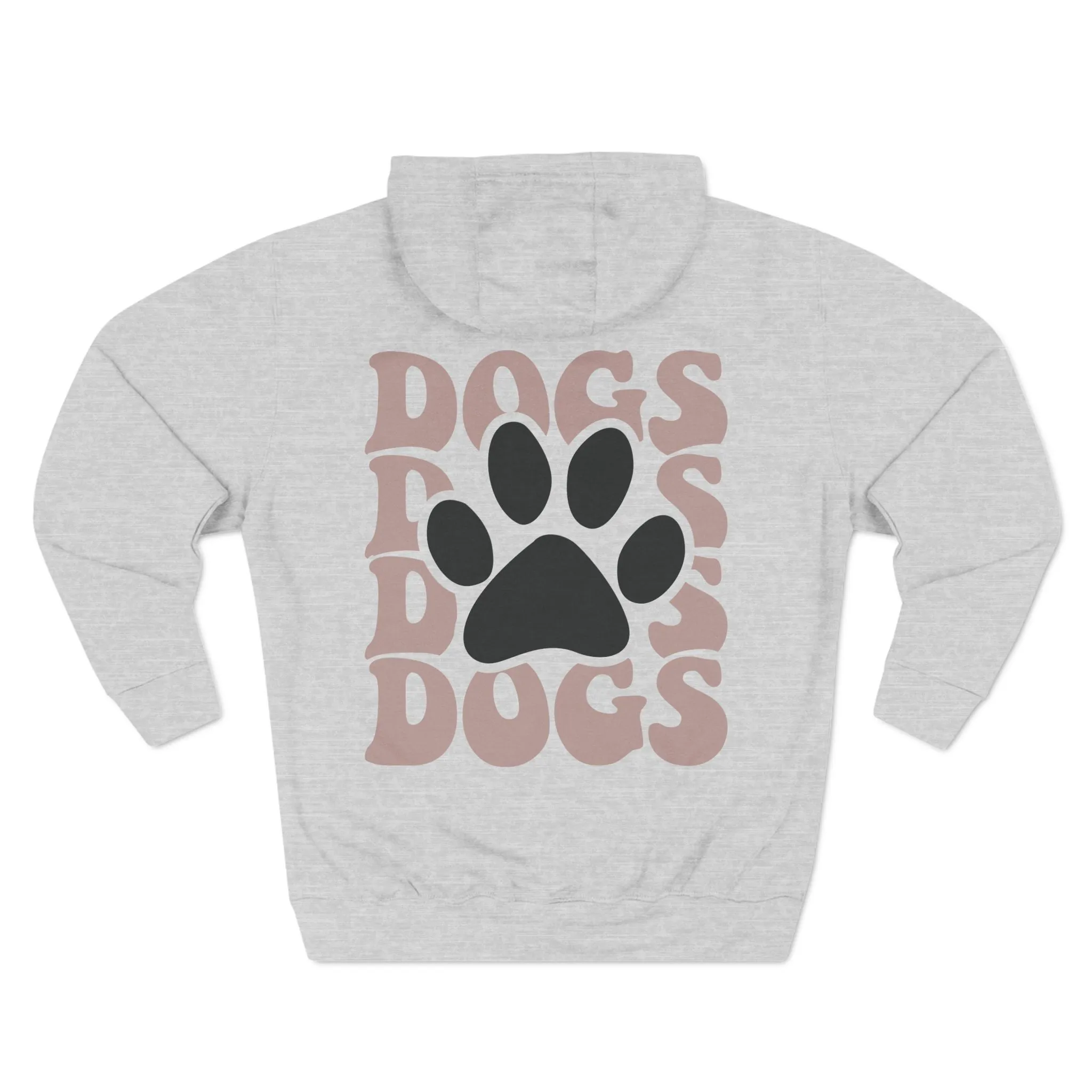 Cool Dog Mom Three-Panel Fleece Hoodie - Perfect Gift for Dog Lovers