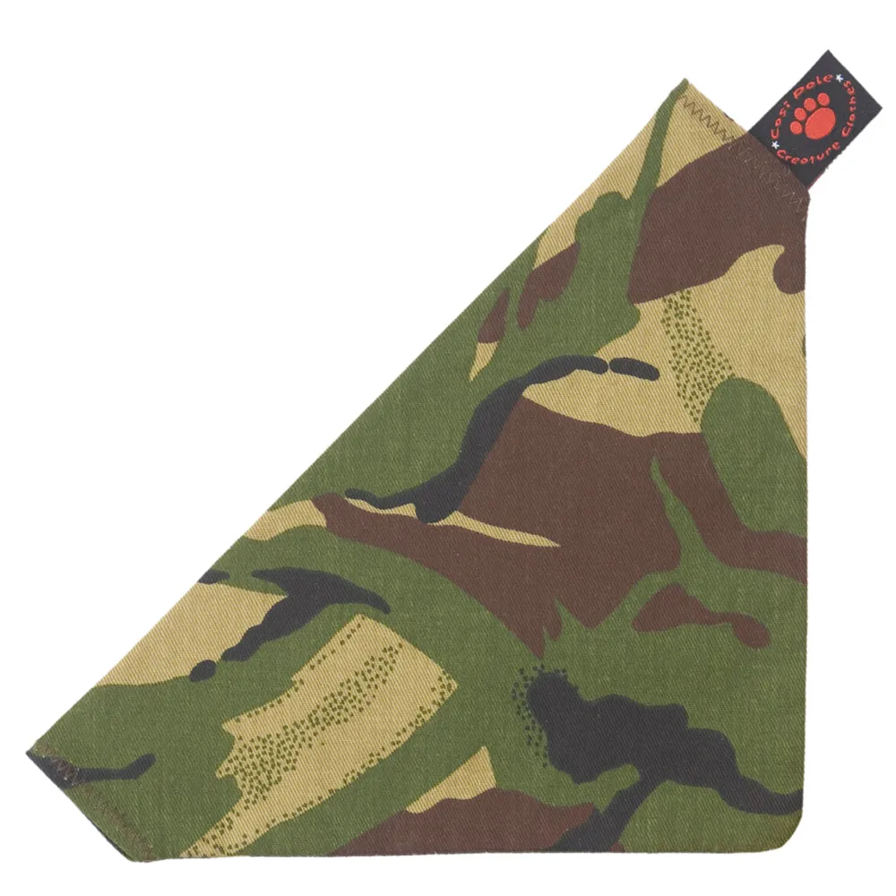Creature Clothes Slip On Bandana Army Camo