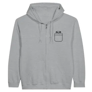 Embroidered "Dog in My Pocket" logo | Classic Unisex Zip Hoodie