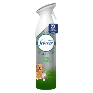 Febreze Air Mist Heavy Duty Pet Odor-Eliminating Air Freshener, Fresh Scent, 8.8 oz Aerosol Can