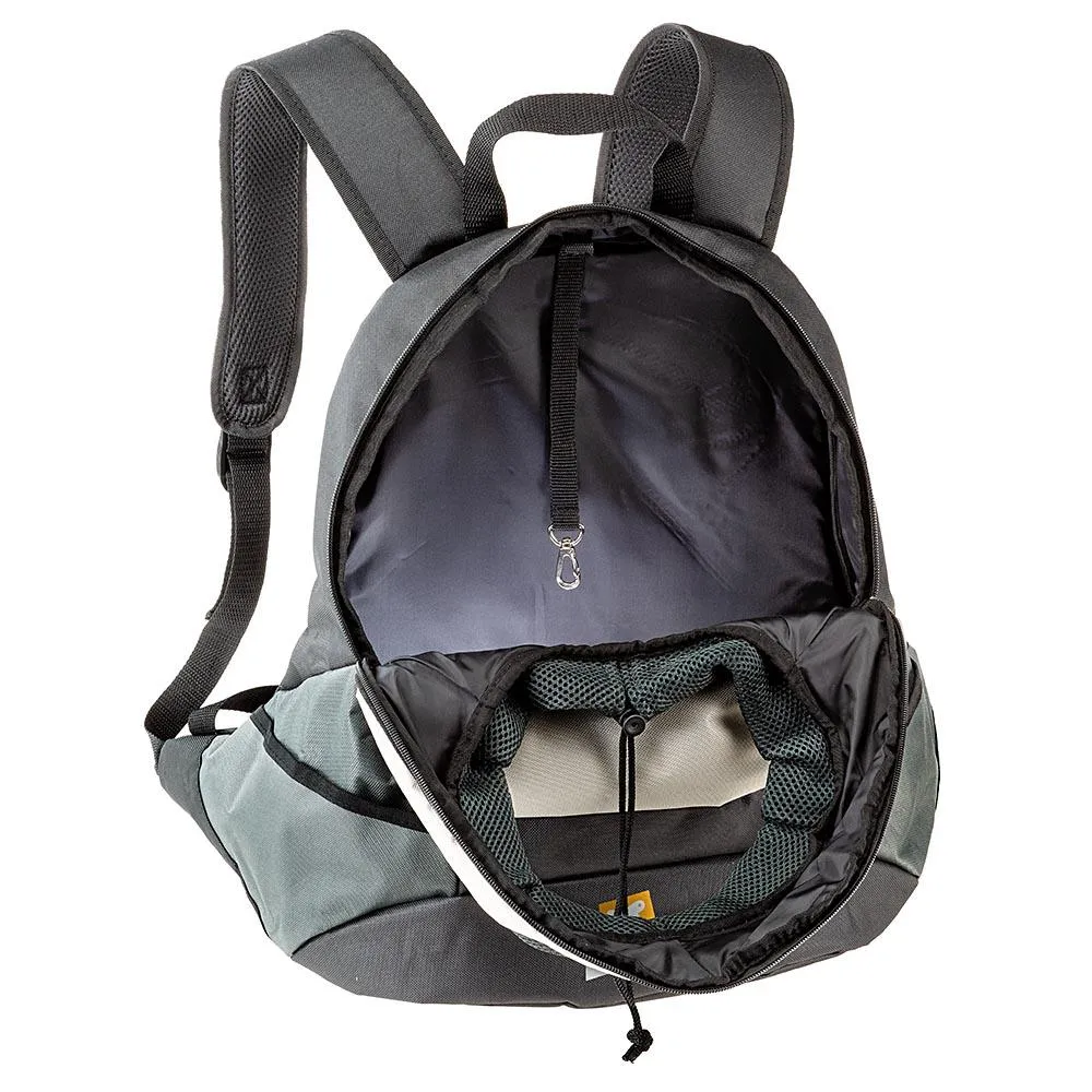 Ferplast Dog/Cat KANGOO Dog backpack 41.5 x 20 x 43 cm Max Load Capacity 8kg- Grey