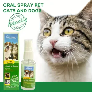 Fresh Breath Pet Tooth Cleaning Spray  Tartar Removal for Pets