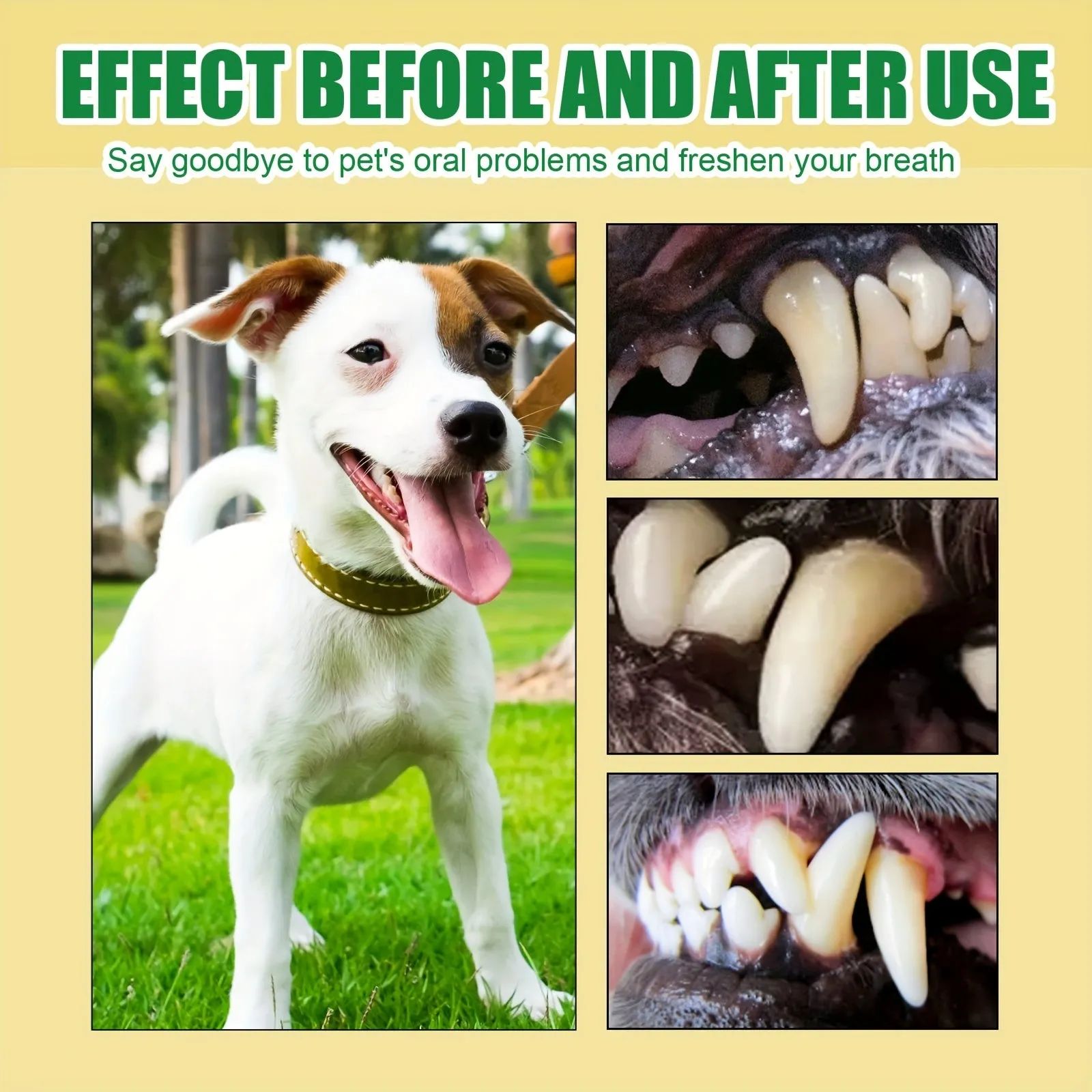 Fresh Breath Pet Tooth Cleaning Spray  Tartar Removal for Pets