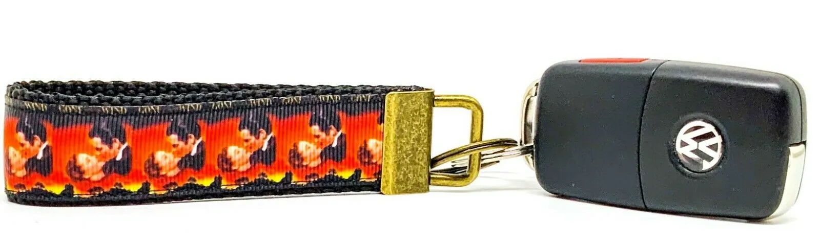 Gone With The Wind Key Fob Wristlet Keychain 1"wide Zipper pull Camera strap Petcollarshandmade
