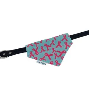 Heather Dogg, Pink Ribbon Breast Cancer Awareness Dog Bandana