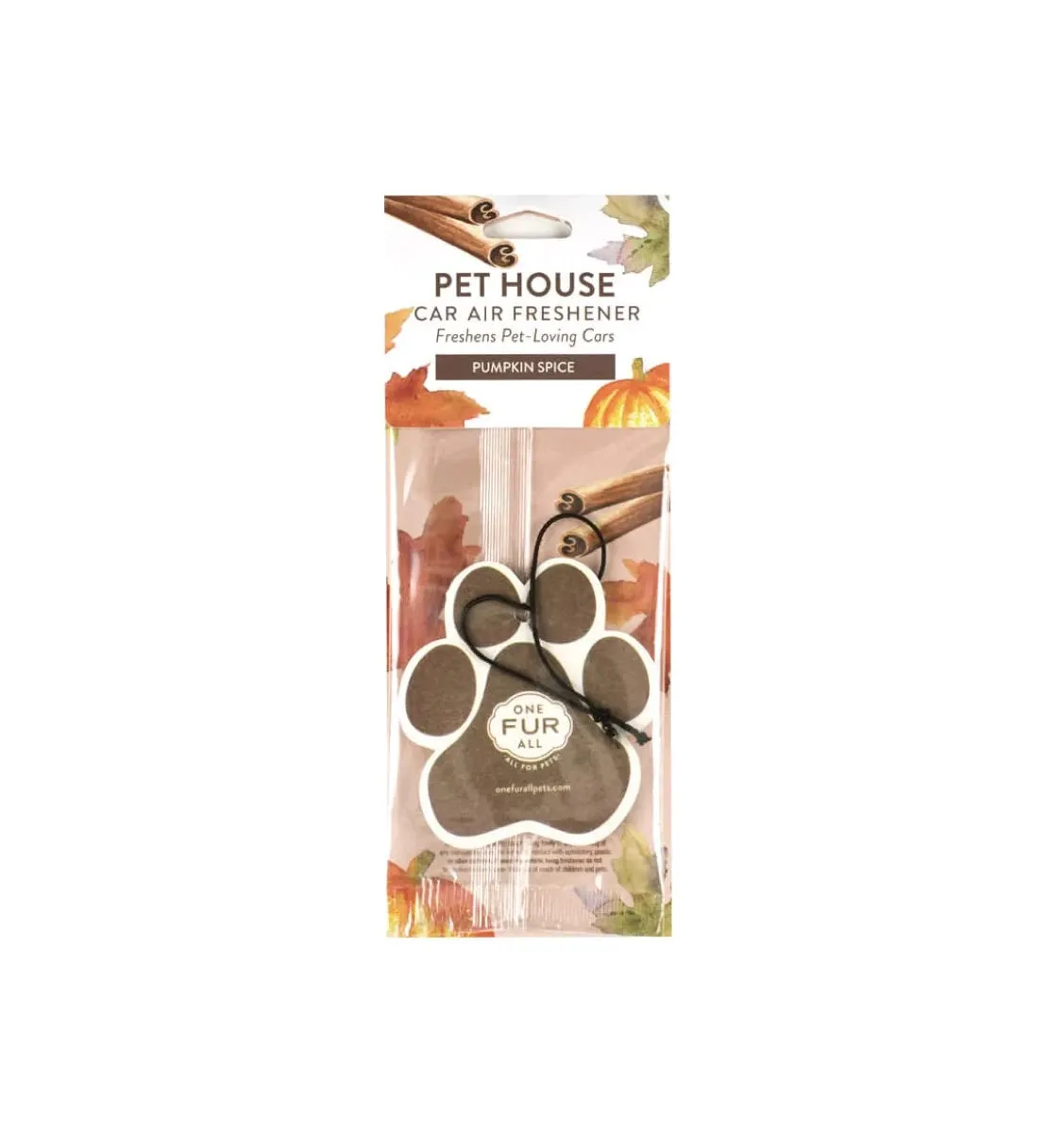 One Fur All Pet House Car Air Freshener Pumpkin Spice
