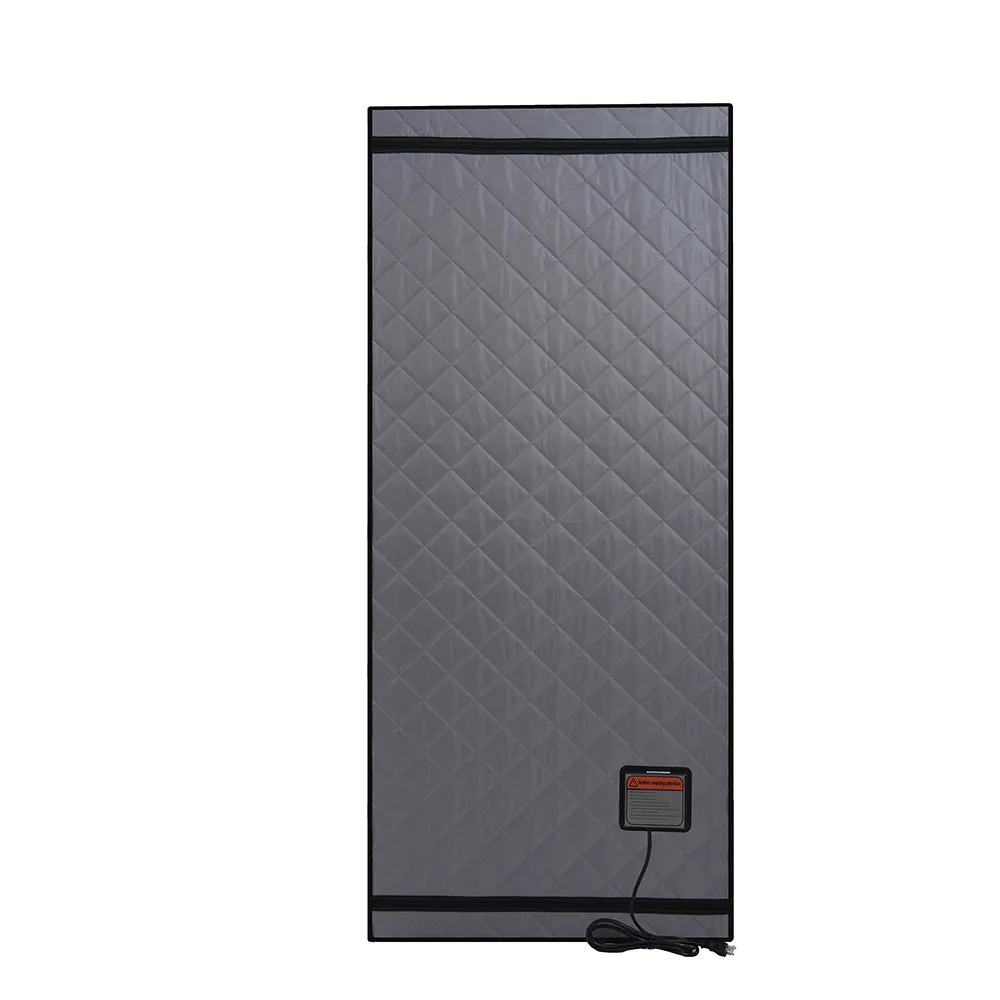 Personal Home Spa, with Infrared Panels, Heating Foot Pad, Controller, Foldable Chair ,Reading light  Portable Full Size Grey Infrared Sauna tent