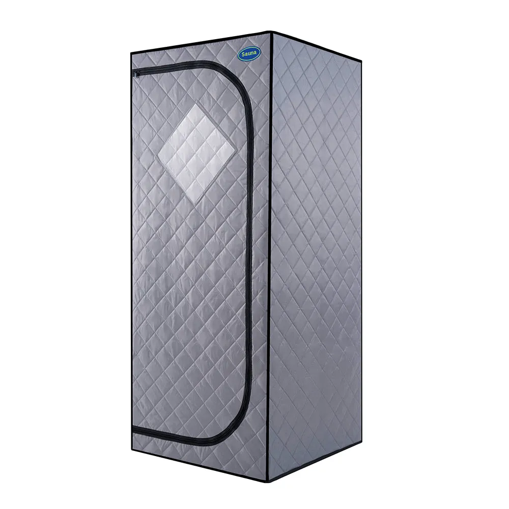 Personal Home Spa, with Infrared Panels, Heating Foot Pad, Controller, Foldable Chair ,Reading light  Portable Full Size Grey Infrared Sauna tent
