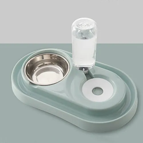 Pet Dish with Water Fountain
