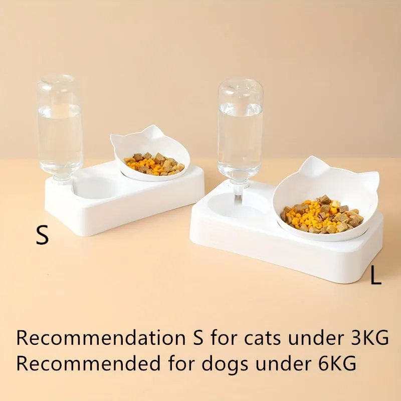 Pet Double Feeder Bowl Keep Your Cat Happy and Fed