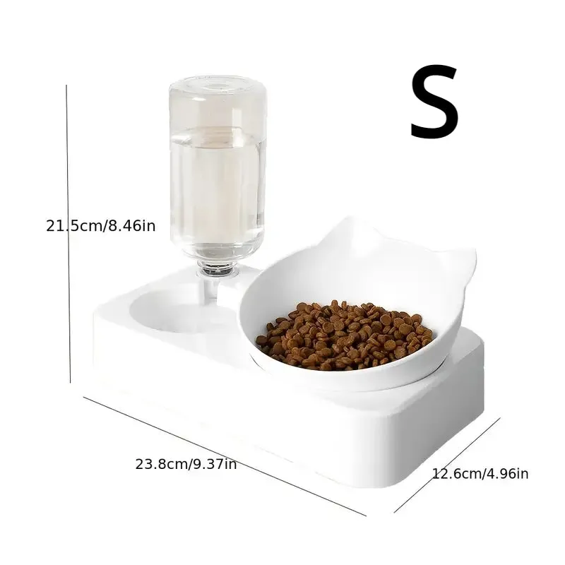 Pet Double Feeder Bowl Keep Your Cat Happy and Fed