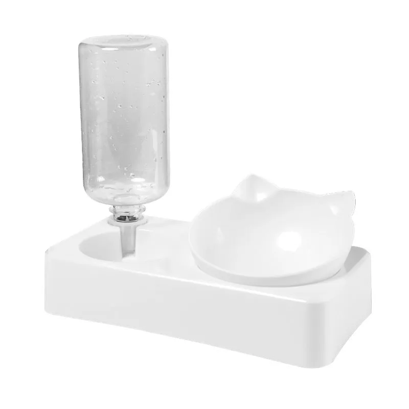 Pet Double Feeder Bowl Keep Your Cat Happy and Fed