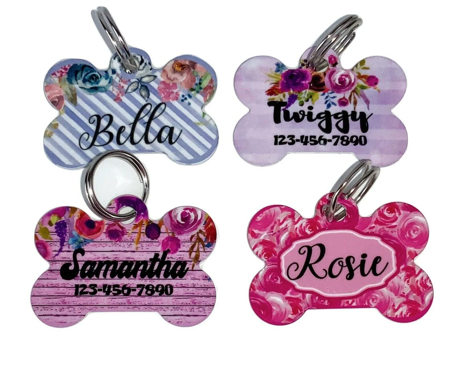 Pet ID Tag Football Teams NFL Personalized Custom Double Sided Pet Tag w/name Petcollarshandmade
