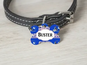 Pet ID Tag New York Giants Personalized Custom Double Sided Pet Tag w/name & num Petcollarshandmade