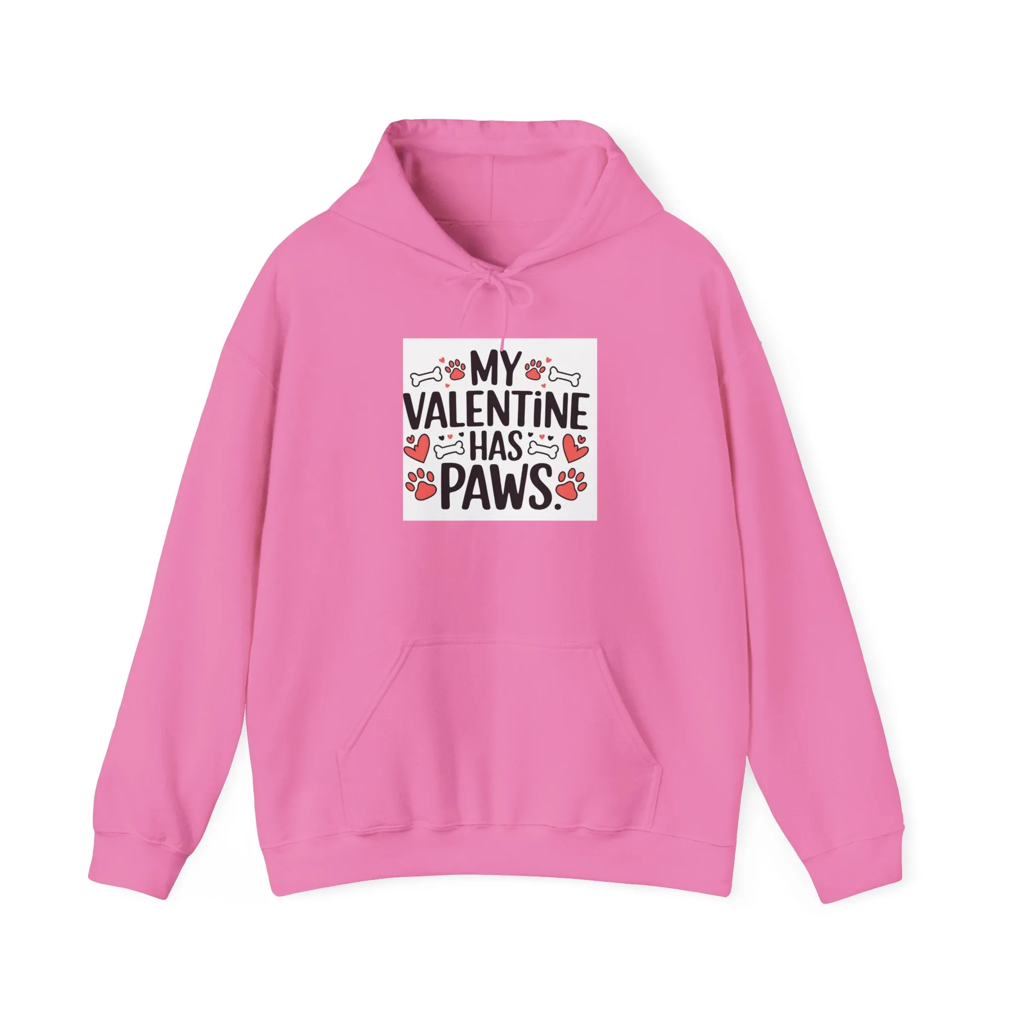 Pet Lover’s Valentine Hoodie - "My Valentine Has Paws" - Unisex Heavy Blend™