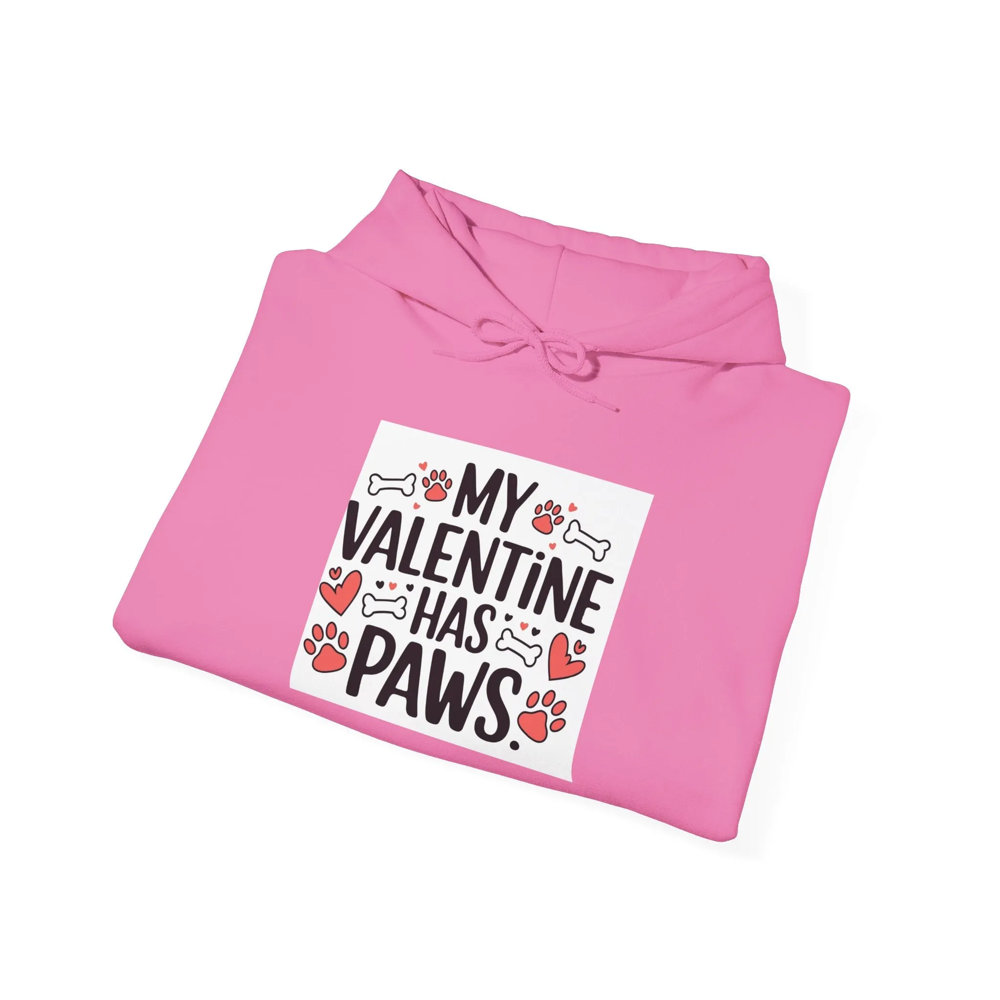 Pet Lover’s Valentine Hoodie - "My Valentine Has Paws" - Unisex Heavy Blend™