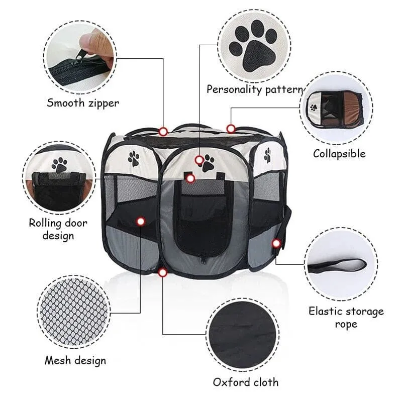 Pet Portable Octagonal Tent