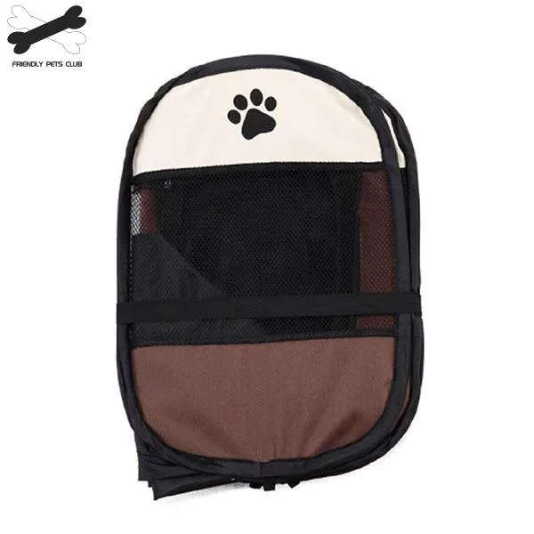Portable Folding Pet tent Dog House Cage Dog Cat Tent Playpen Puppy Kennel Easy Operation Octagon Fence 2810