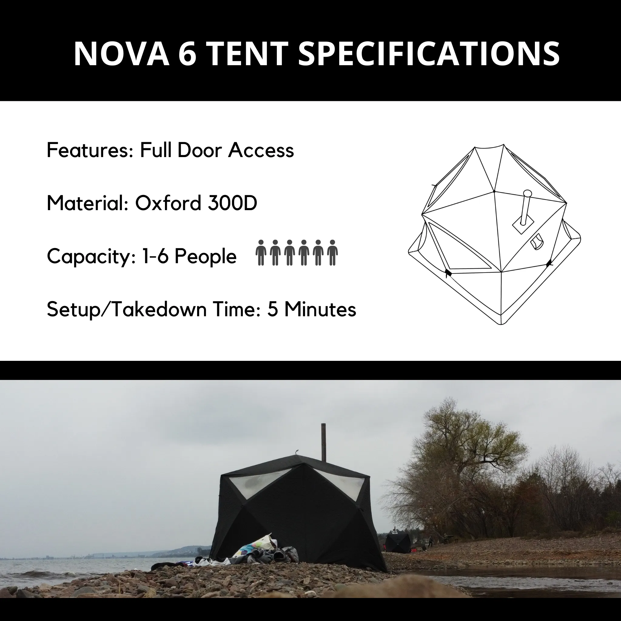Portable Sauna Tent - Nova 6 - Premium Package