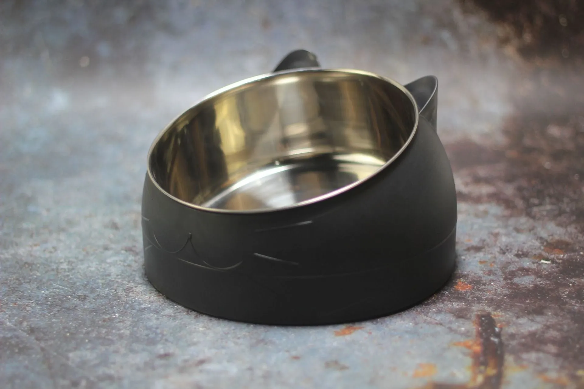 Protective Cervical Cat Bowl Oblique Mouth Pet Bowl with Inclined Design