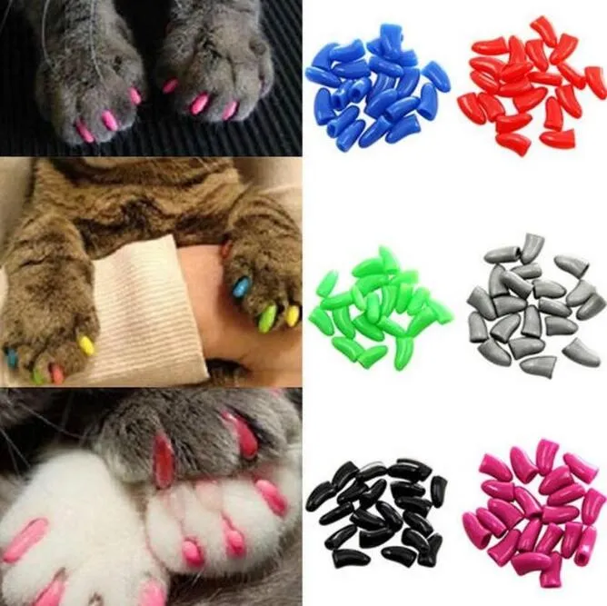 Protective Nail Covers for Dogs - 20 pcs