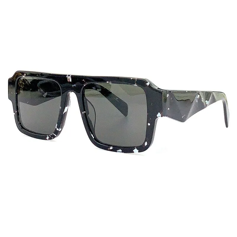 Retro Big-Frame Ladies Sunglasses Luxury Square Gradient Cool Ladies Sunglasses 2023 Designer Big-Frame Glasses