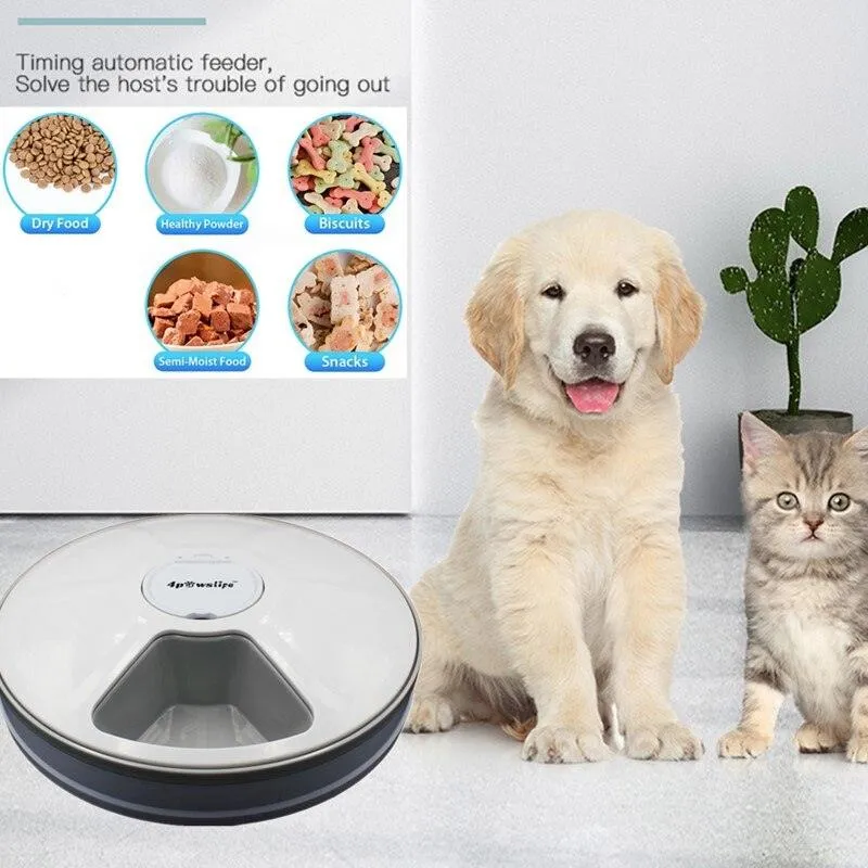 Round Timing Feeder Automatic Pet Feeder