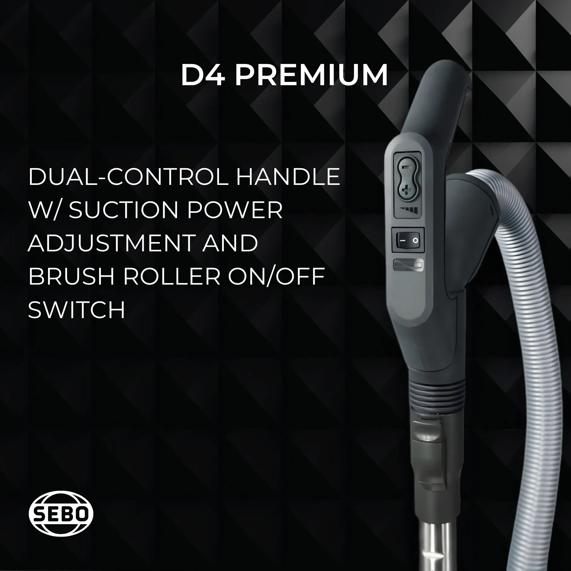 Sebo Airbelt D4 Premium Vacuum with ET-1 Powerhead