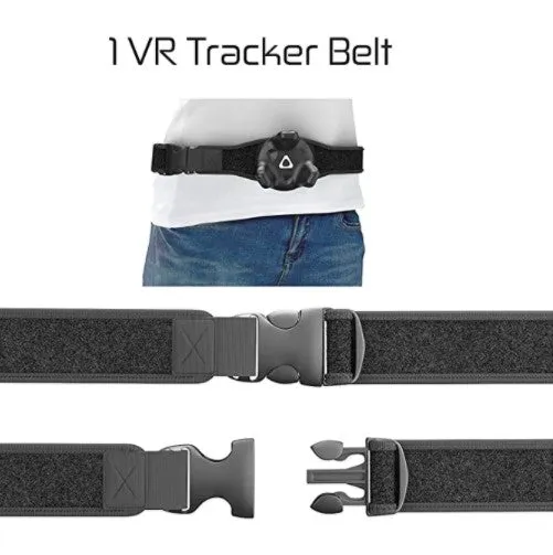 Skywin VR Tracker Belt, Hand Strap, and Protective Silicon Skins for HTC Vive System Tracker Pucks (1 Belt   2 Hand Straps   2 Skins)