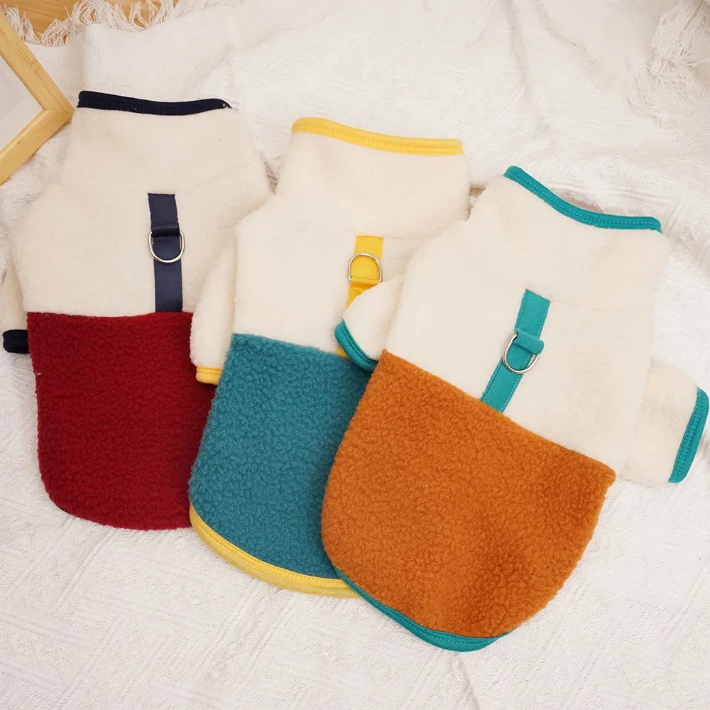 Snuggle Pup: Soft Warm Fleece Dog Hoodie - Autumn/Winter Sweater for Chihuahuas, Cozy Pet Costume for Puppy Comfort