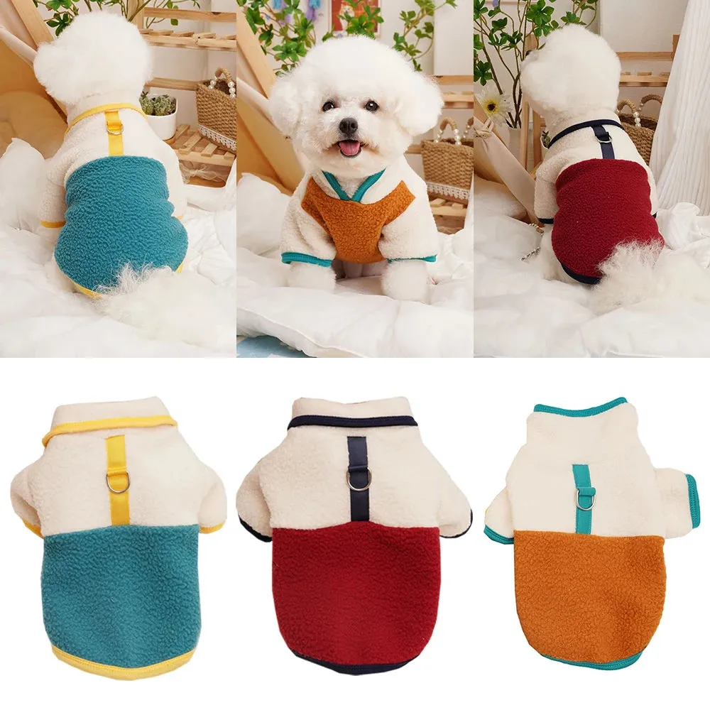 Snuggle Pup: Soft Warm Fleece Dog Hoodie - Autumn/Winter Sweater for Chihuahuas, Cozy Pet Costume for Puppy Comfort