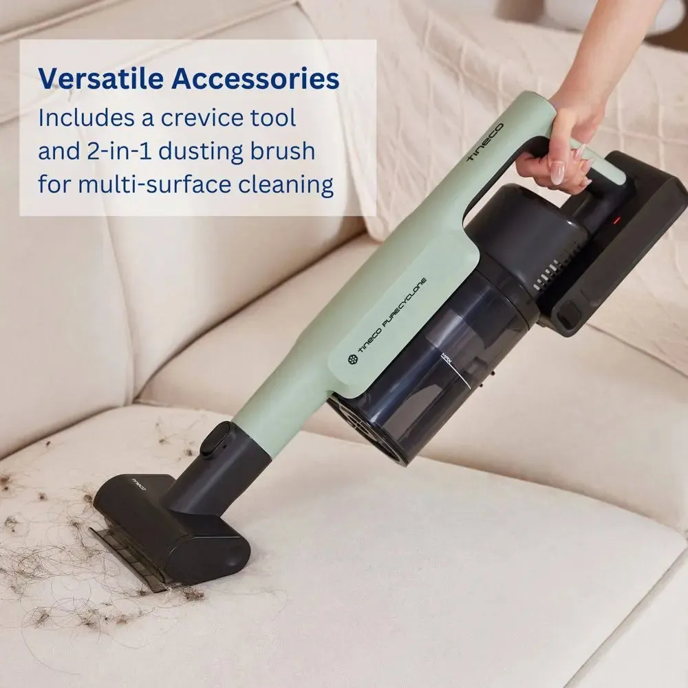 Tineco GO Pet Cordless Stick Vacuum with ZeroTangle Brush Technology Seafoam