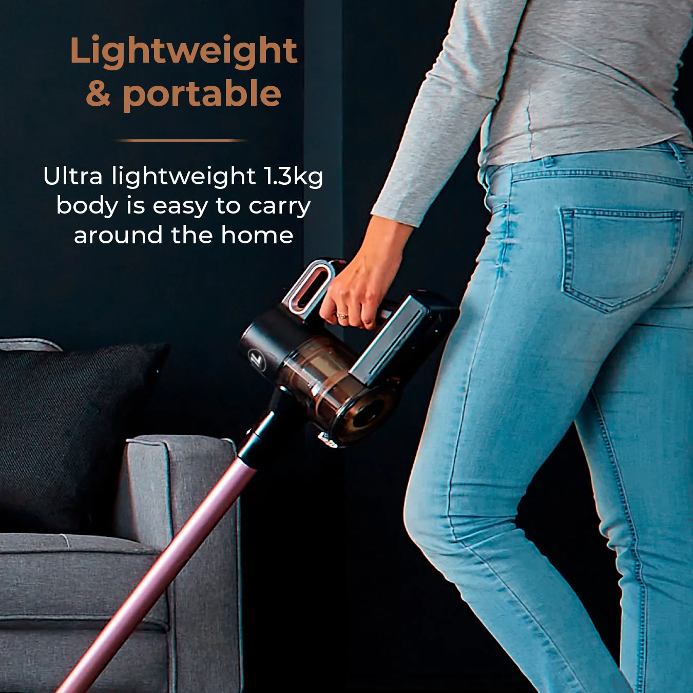 Tower VL40 Pro Pet 22.2V Cordless 3-IN-1 DC Vacuum Cleaner - Rose Gold